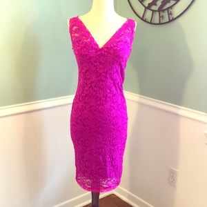 Moda International | XS Sexy Fuchsia Mini Dress